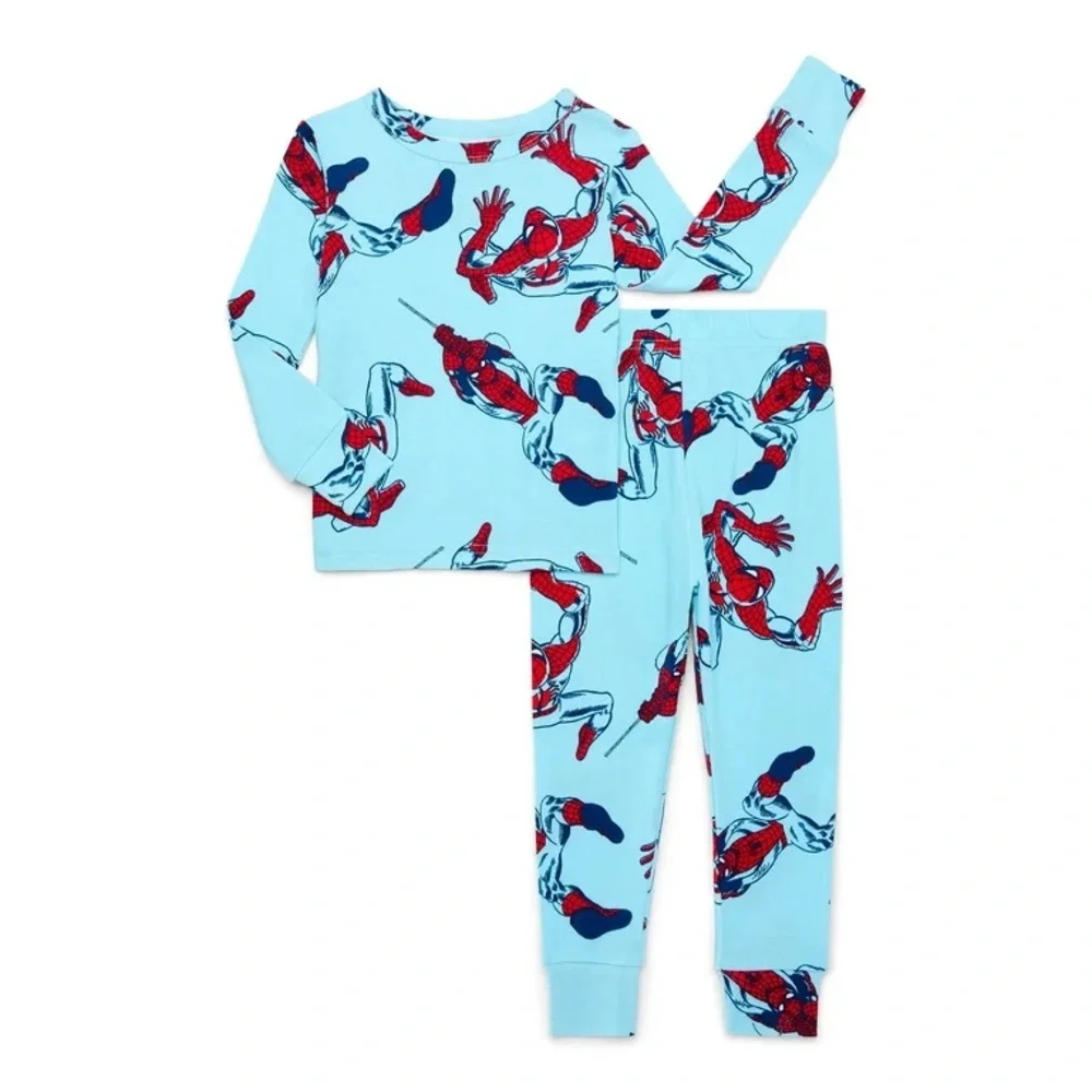 Marvel Kids Pajama Set - Blue with Red Spider-Man